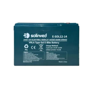 12V 14AH VRLA Tipi Elektrikli Bisiklet Aküsü